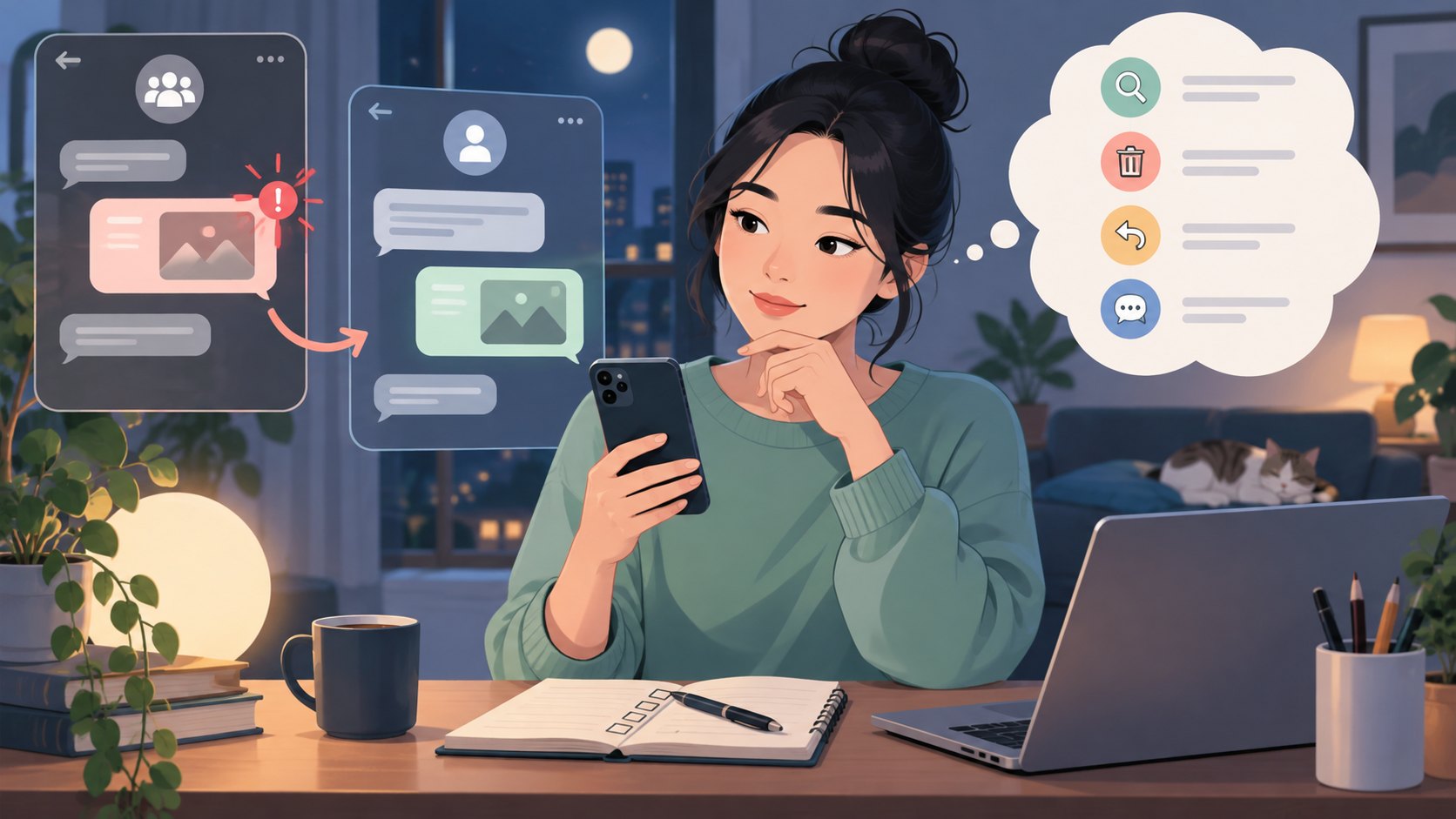 Tato Talk 消息发错人怎么办？先核对范围，再撤回与补救
