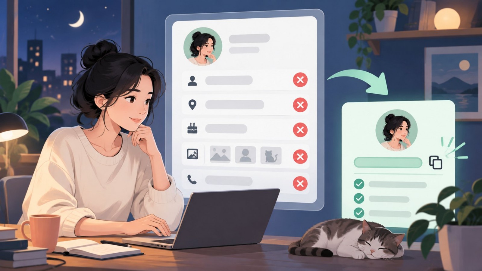 分享用户名之前复查资料中的识别线索